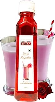 EMINENCE BEVERAGES Milkshake Syrup - Versatile Drink Mix for Hot & Cold Beverages| For Milkshake, Frappe, Beverages and More | Pack of 1 Bottle (250 ml, Rose Kewda)