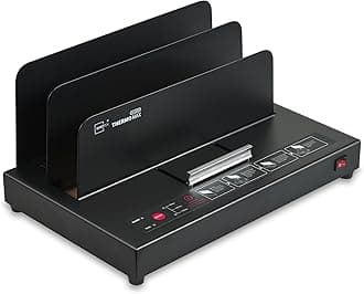 Binditek Thermal Binding Machine, 500-Sheet Capacity, 110V Heating, for A4/A5/Letter Documents, Universal Thermal Binding Machine, No Assembly Required