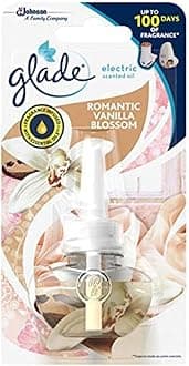 SC Johnson Glade Plug in Air Freshener Refill, Electric Scented Oil Room Air Freshener, Vanilla Blossoms, 20ml