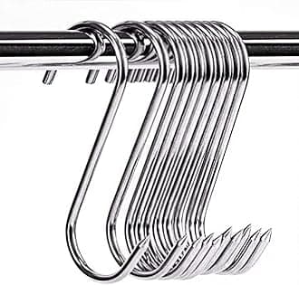 ARTOYS Meat Hooks 3''4mm(10Pack), SUS304 Stainless Steel Butcher Hook Smoking Hooks, Meat Processing for Hanging, Drying, BBQ, Grilling Sausage Chicken Beef Hook Tool