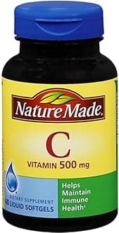 Vitamin C 500 mg Liquid Softgels 60 Soft Gels (Pack of 4)