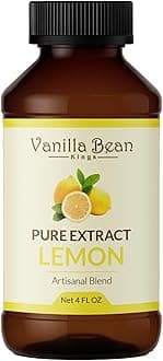 Pure Lemon Extract for Baking and Flavoring - 4 OZ - Premium Quality Natural Flavors for Baked Goods, Desserts, & Cooking