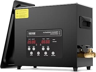 6L Ultra Sonic Cleaner, 180W Digital Ultrasonic Cleaning Machine with Gentle Mode & Upgraded Degassing, 40kHz Industrial Ultrasound Cleaner with Heater & Timer for Retainer, Jewelry, Tools