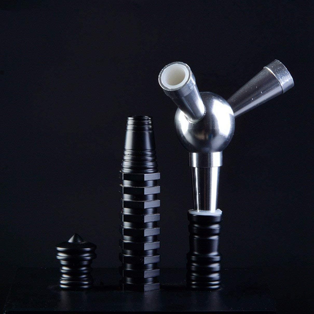 AgoHikeAE One-to-Two Hose Adapter Aluminum Stem Shisha Hookah Smoking Pipe Connection Joint Bifurcate Shisha Hose Accessories