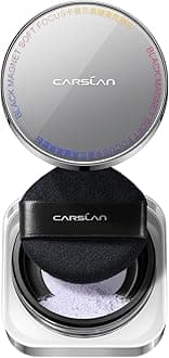 CARSLAN 2.0 Black Magnet Soft Focus Make Up Powder, Waterproof Loose Setting Powder, 24H Longlasting, Oil Control, Talc-Free Face Powder, 03 Light Purple For Sensitive Skin, 0.28Oz