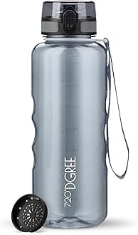 720°DGREE Water Bottle “uberBottle“ +Sieve - 350ml, 500ml, 650ml, 1L, 1.5l - BPA-Free Tritan, Leakproof, Reusable Drinking Bottle - Sports Bottle for Gym, Fitness, Kids, Bike, Travel, School, Office