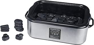 Master Massage 18 Quart Digital LED Hot Stone Heater – Portable Stainless Steel Stone Warmer for Massage Therapists