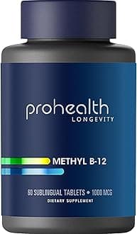 Methyl B-12 Methylcobalamin (1000 mcg, 60 sublingual Tablets) (Vitamin B-12)