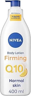 NIVEA Body Lotion for Normal Skin, Firming, Q10 + Vitamin C, Firmer and Elastic Skin, 48H Moisture, Noticeable Results in 10 Days, 400ml