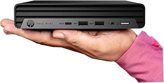 HP Pro 400 G9 Mini PC Desktop Computer, Intel i3 CPU, 16GB DDR5 RAM, 256GB PCIe SSD, Triple 4K Display Support, USB-C, Ultra-Quiet Design, Wi-Fi 6, Keyboard and Mouse, Windows 11 Pro