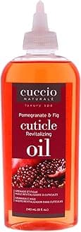 Cuccio Naturale Revitalizing Cuticle Oil - Hydrating Oil For Repaired Cuticles Overnight - Remedy For Damaged Skin And Thin Nails - Paraben Free, Cruelty-Free Formula - Pomegranate And Fig - 8 Oz