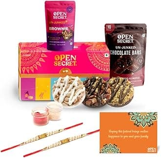 Open Secret Holi Gift Box | Combo of 11 | Gift Hamper, Cookies, Chocolate Bar, Brownie, Holi Gift Hampers, Gift Set, Corporate Gifts for Employees with Greeting Card
