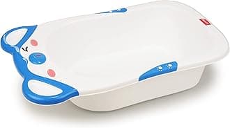 LuvLap Bubble Baby Bath tub with Soft Curved Edges, 6 m+, Ergonomic & Spacious, Durable Material (Blue)