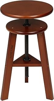 MEEDEN Wooden Drafting Stool with Adjustable Height, Artist Stool,Office Studio Stool, Up to 220 Lbs,German Beech Wood, Perfect for Artists Studio,Home Use,Kitchen,Bars