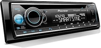 DEH-S6220BS 1-Din CD Receiver – Bluetooth, SiriusXM, USB/AUX, Color Change, FLAC, AM/FM, Detachable Face, 13-Band EQ, 50W x 4, Voice Control, Hi-Volt RCA Preouts