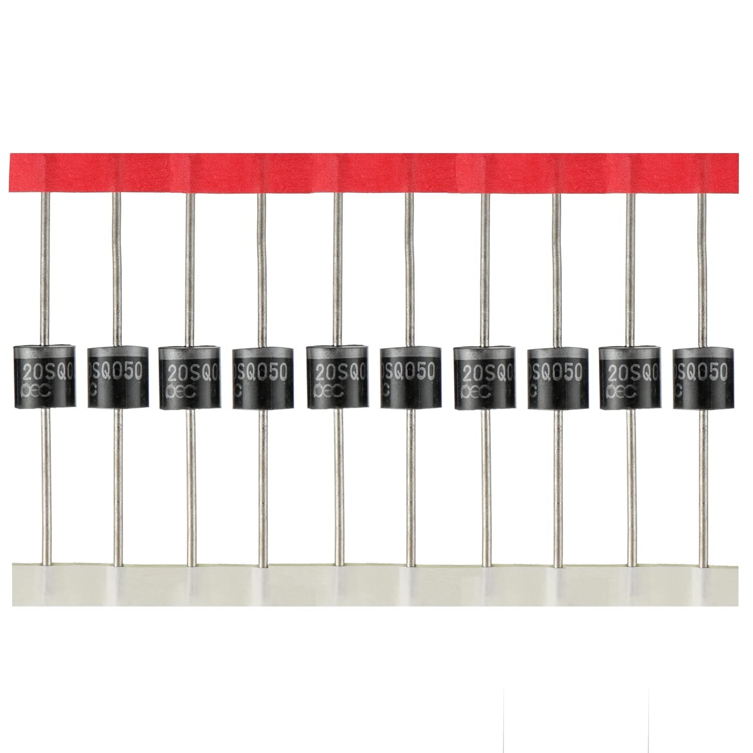 BOJACK 20SQ050 20A 50V Schottky Blocking Diode, Rectifiers Diode,Diode Axial for Solar Panel（Pack of 20 Pcs）