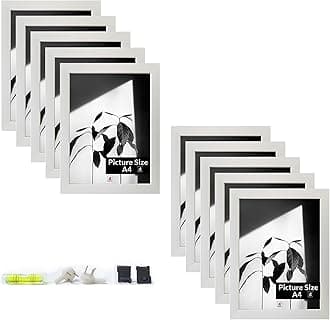 Art Street A4 Size Certificate, Document Photo Frames, Set of 10fFor Home Decoration, Living Room, Office Decoration (White, Size: 8x12 Inch)