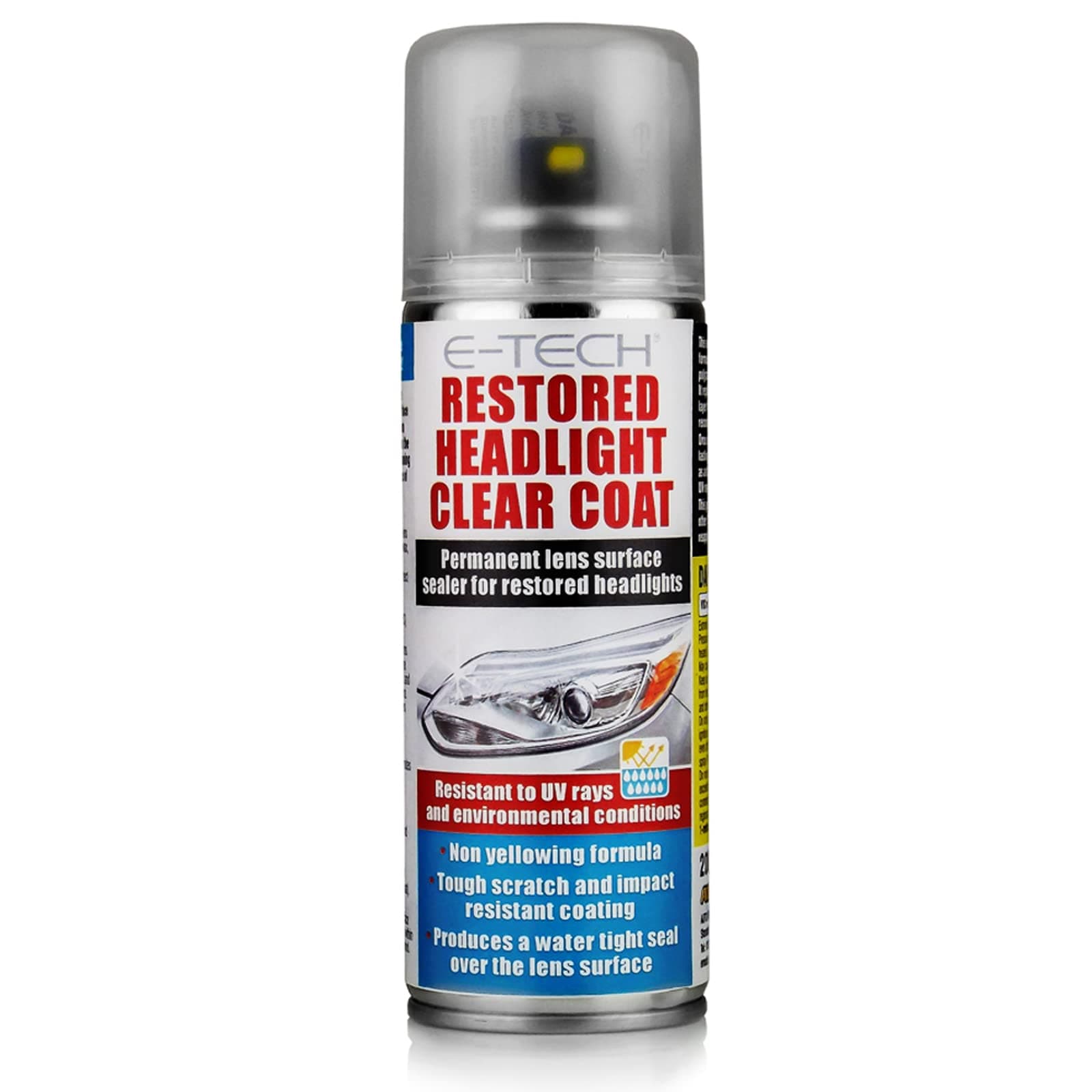 E-TECH Restored Headlight Clear Coat - 200ml