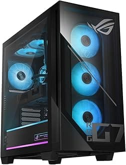 ASUS ROG G700 (2025) Gaming Desktop PC, Intel® Core™ Ultra 7 265F Processor, NVIDIA® GeForce RTX™ 4060Ti, 1TB M.2 NVMe™ PCIe® 4 SSD, 16GB DDR5 RAM, Windows 11 Home, G700TF-DS764Ti