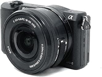 Sony ILCE5100LB.CEC Compact System Camera with 16-50 Lens (24.3 MP, 180 Degrees Tiltable LCD, Fast Hybrid Auto Focus, Noise Reduction Feature, Wi-Fi and NFC) - Black