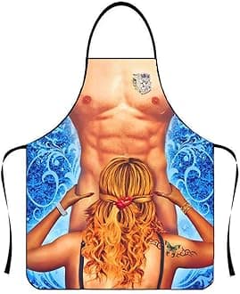 Sexy Apron Creative Cooking Apron Kitchen Apron BBQ Apron Funny Men Motif Apron for Men Women Party Costume Funny Apron for Boyfriend New Funny Bib Apron Gift