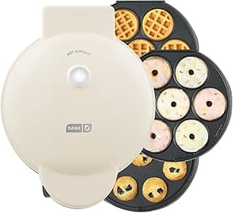 MultiMaker Mini Donuts Waffle Snacks Mini Muffin Candy Making System Cream