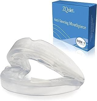 - ZQuiet, Anti-Snoring Mouthpiece, Comfort Size #1, Single Refill, Clear, Made in USA, BPA-Free, Medical-Grade Material
