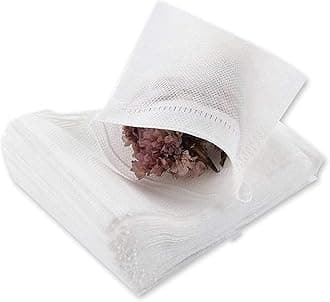 Fenshine 400 Pcs Disposable Tea Bags For Loose Leaf Tea, Empty With Drawstring, Natural Filter (3.54 X 2.75 Inch)