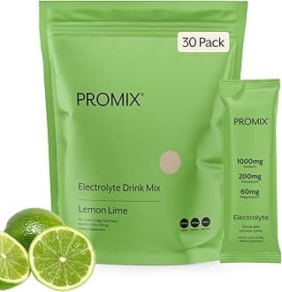 ProMix Nutrition Electrolytes Powder Packets - Sugar Free, Zero Calorie, Stevia Free, Fasting Friendly, Natural Himalayan Pink Salt - Lemon Lime - 30 Servings (Pack of 30)