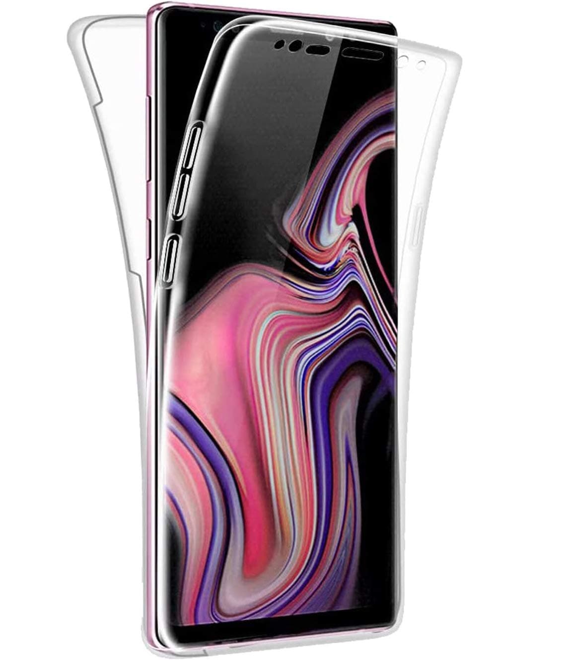 Galaxy Note 9 - (360 Front + Back Protection) Full Complete Protection for Samsung Galaxy Note 9 Gel Case - (Clear)