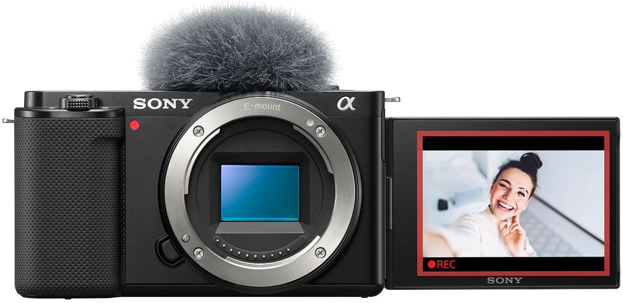Sony Alpha ZV-E10 - APS-C Interchangeable Lens Mirrorless Vlog Camera - Black