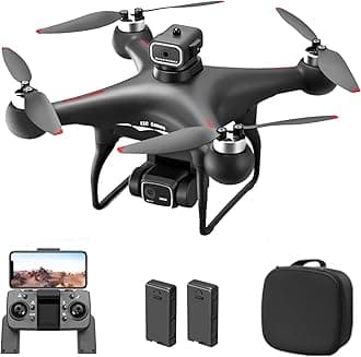 GoolRC S116 Drone with 4K Camera for Adults, RC Quadcopter with Obstacle Avoidance, Optical Flow, Trajectory Flight, Headless Mode, Gravity Sensor, Brushless Motor, Storage Bag and 2 Batteries (Black)