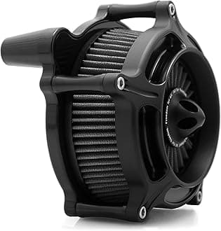 For harley davidson Sportster Air Cleaner filter street road glide M8 softail dyna 103 107 air intake Road King touring (OPS Black - Gray -Black spike, Model C : Softail 16-17,Touring 08-16)
