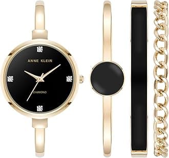 Anne Klein Women's Bangle Watch and Bracelet Set