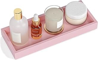 Pink Bathroom Vanity Tray