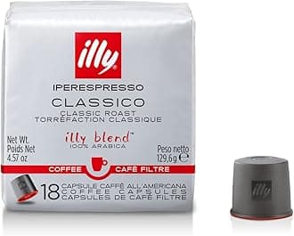 illy Coffee, iper Coffee Capsule, Medium Roast Drip Pod, 100% Arabica Bean Signature Italian Blend, Premium Gourmet Roast Brewed, Compatible with Multi Beverage illy iperEspresso Machines (18 ct)