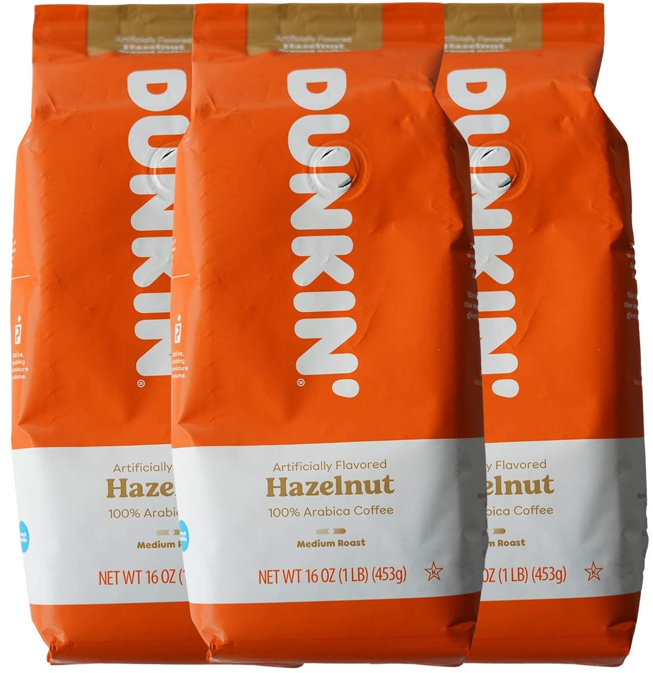 Ground Coffee 1 LB. Bag Multi Pack (Hazelnut, Three Pack)