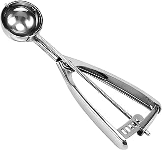 Medium Cookie Scoop, 2 Tbsp / 30ml / 1 oz, Size #40 Cookie Dough Scoop, Cookie Scoops for Baking, 1 25/32 inches / 4.5 CM Ball, 18/8 Stainless Steel, Secondary Polishing