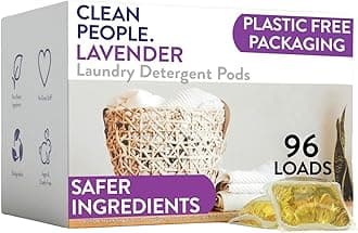 Laundry Detergent Pods - Hypoallergenic Laundry Pods - Ultra Concentrated, Recyclable Packaging, Stain Fighting - Lavender, 96 Pack