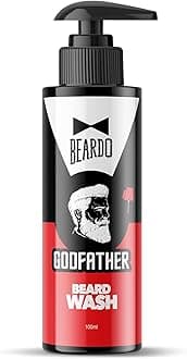 Godfather Beard Wash Shampoo for Men (3.33 oz) | Fights Dandruff and Hair loss | Refreshing Fragrance | Active cleansing | Purifies and cleanses skin and beard | Protection from Sun and Dirt |