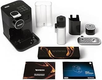 Gran Lattissima EN650 Coffee and Espresso Machine by DeLonghi with Aeroccino, 9 Different Recipe, Rapid Heating, Automatic Shut off, Feather Touch Buttons, Black (220 Volts)
