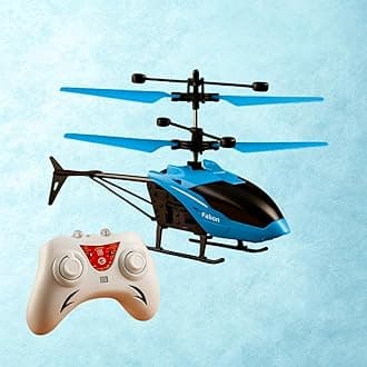 Toy Flying Helicopterr,Remote Control Helicopterr for 6 + Years Boys Helicopter, Palm Sensing Helicopterr with 2 mini Metal Pull Back Cars (Pack of 1)(Blue)