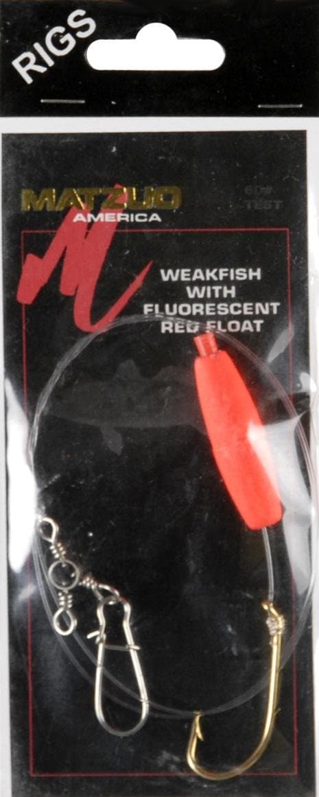Matzuo Weakfish Rig (Fluorescent Red)
