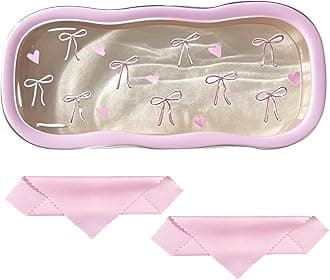 Glasses Case Hard Shell, Clear Eyeglass Case, Cute Holder for Sunglasses and Reading Glasses