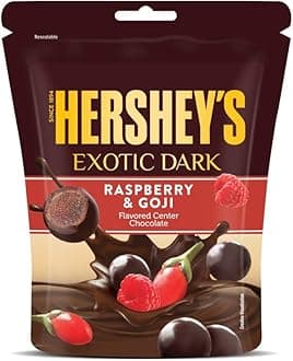 HERSHEY'S Exotic Dark Raspberry &Goji Flavor | Dark Cocoa Rich Chocolates 100Gram