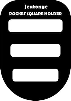 Jeatonge Pocket Square Holder Keeper Organizer Pocket Squares for Men Prefolded