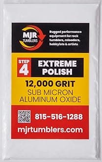 5 Pounds of MJR Tumblers Premium Quality Extreme Polish 12,000 Grit Sub Micron Aluminum Oxide Rock Polishing Powder. for Unparalleled Quality and Performance. A Disabled and Veteran Owned Company!