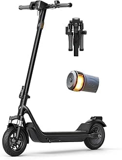 NIU 100P/100F/300P/300X Electric Scooter Adult - E Scooter with Suspension, 600-1000W Peak Power, 18-37.3 Miles Max Range, Top Speed 17.4-23.6MPH, Commuting E-Scooter