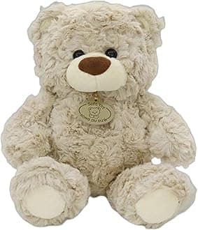 Teddy Bear Plush Toy, 12inches Teddy Bear Stuffed Animal Birthday for Kids Girl Friends (Light Brown)