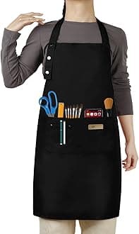 Button apron black